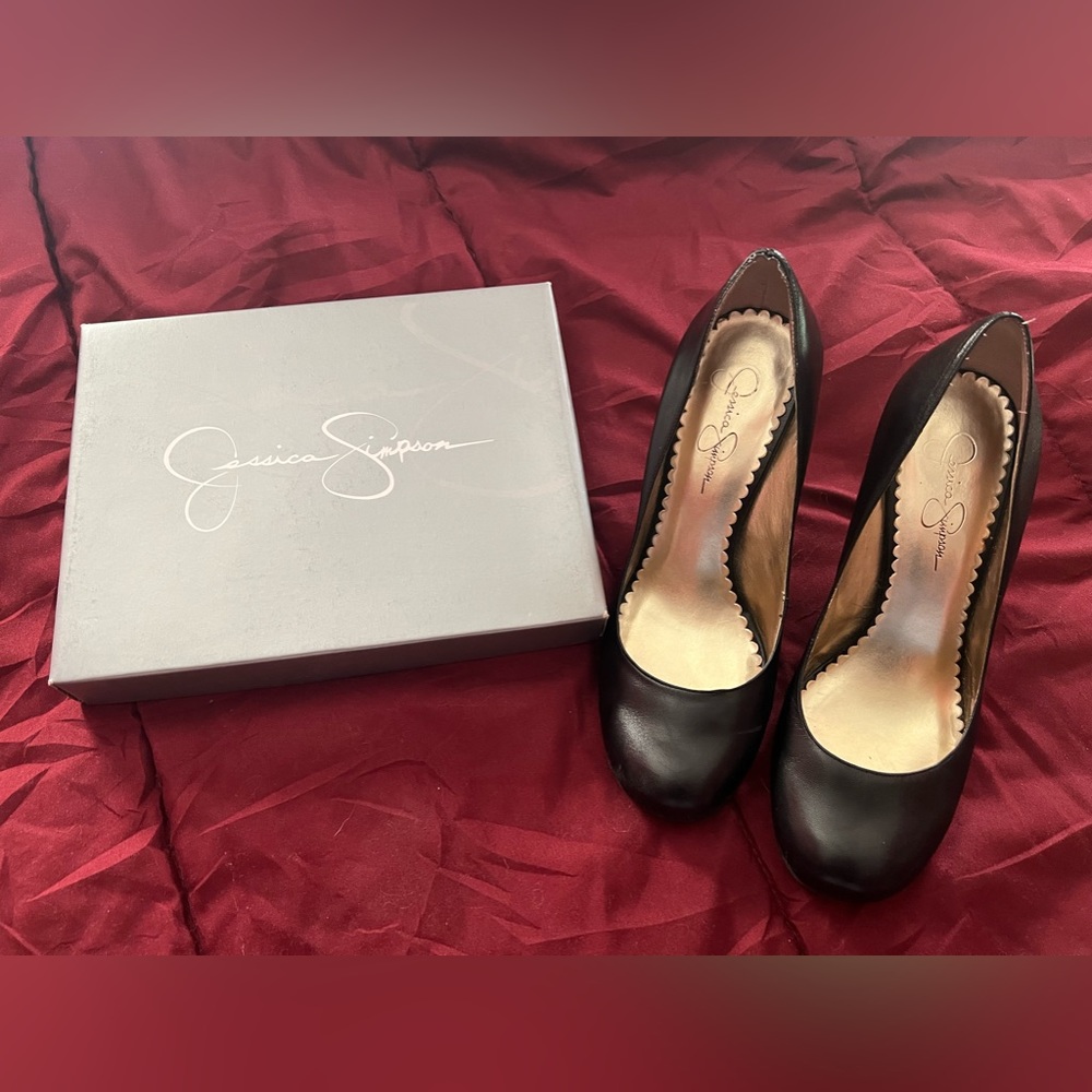 Jessica Simpson Womens Black High Heels 10